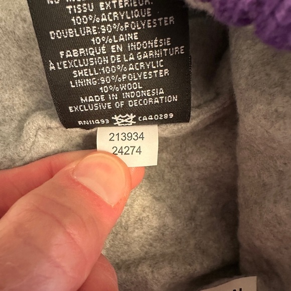 Minnesota Vikings 2024 Inspire‎ Change New Era Knit Hat Size M/L Purple Black